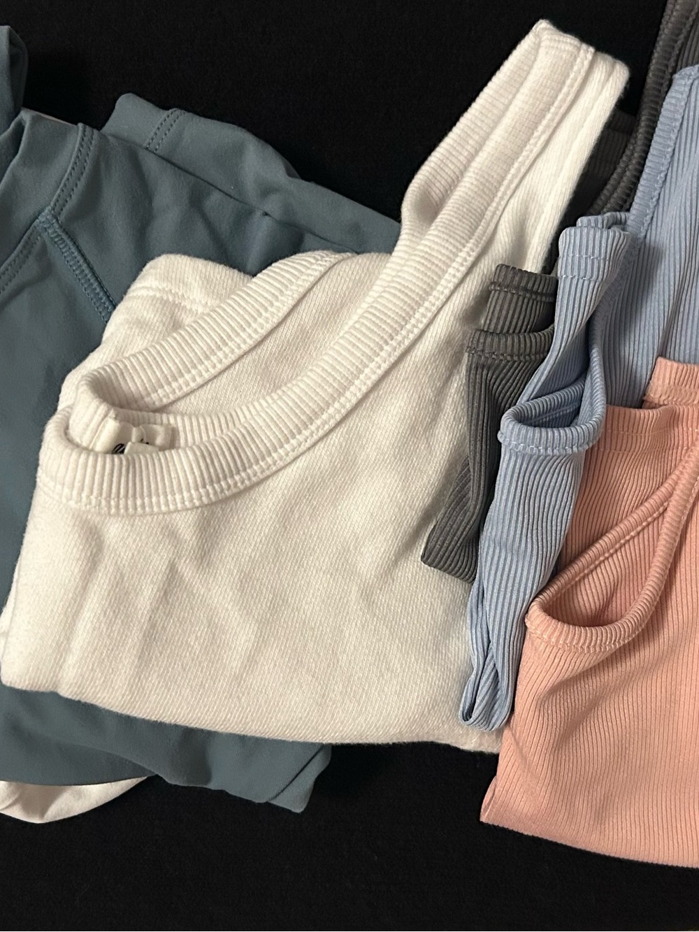 Everyday Basics Crop Top & Tank Bundle - Ribbed & Smooth - Sizes XS/S